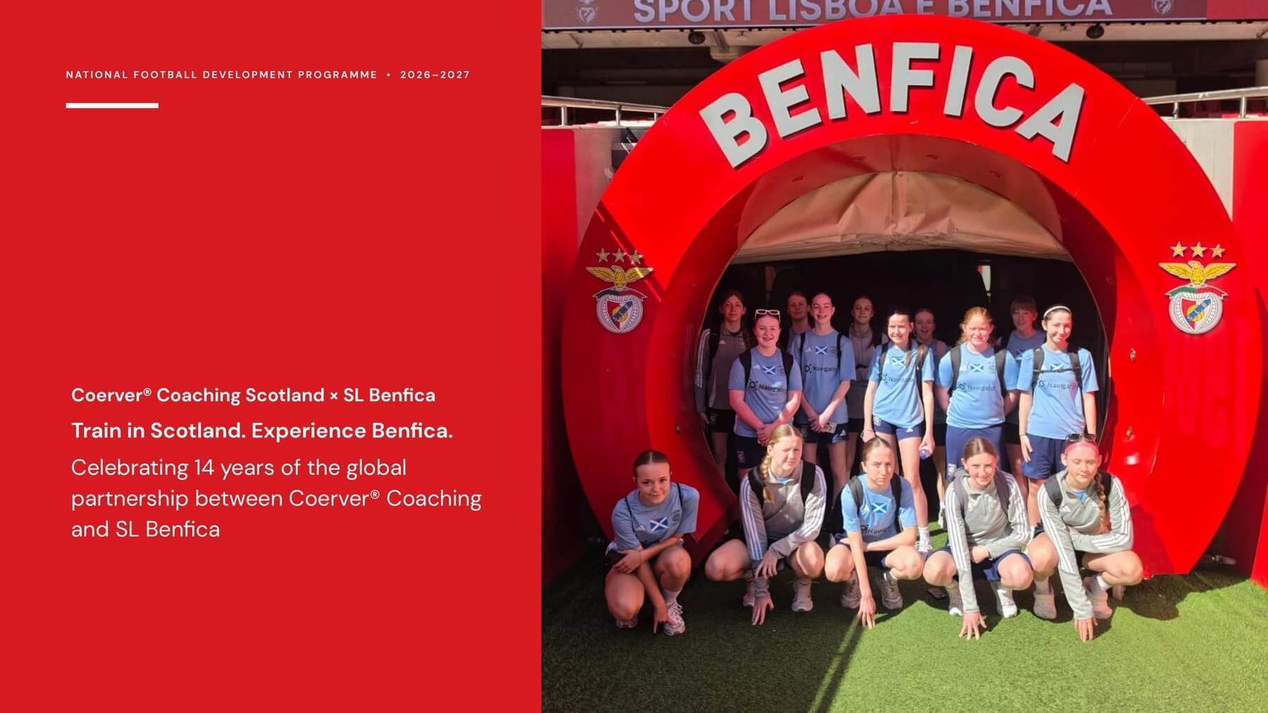 Coerver Coaching Scotland x SL Benfica - Train in Scotland, Experience Benfica