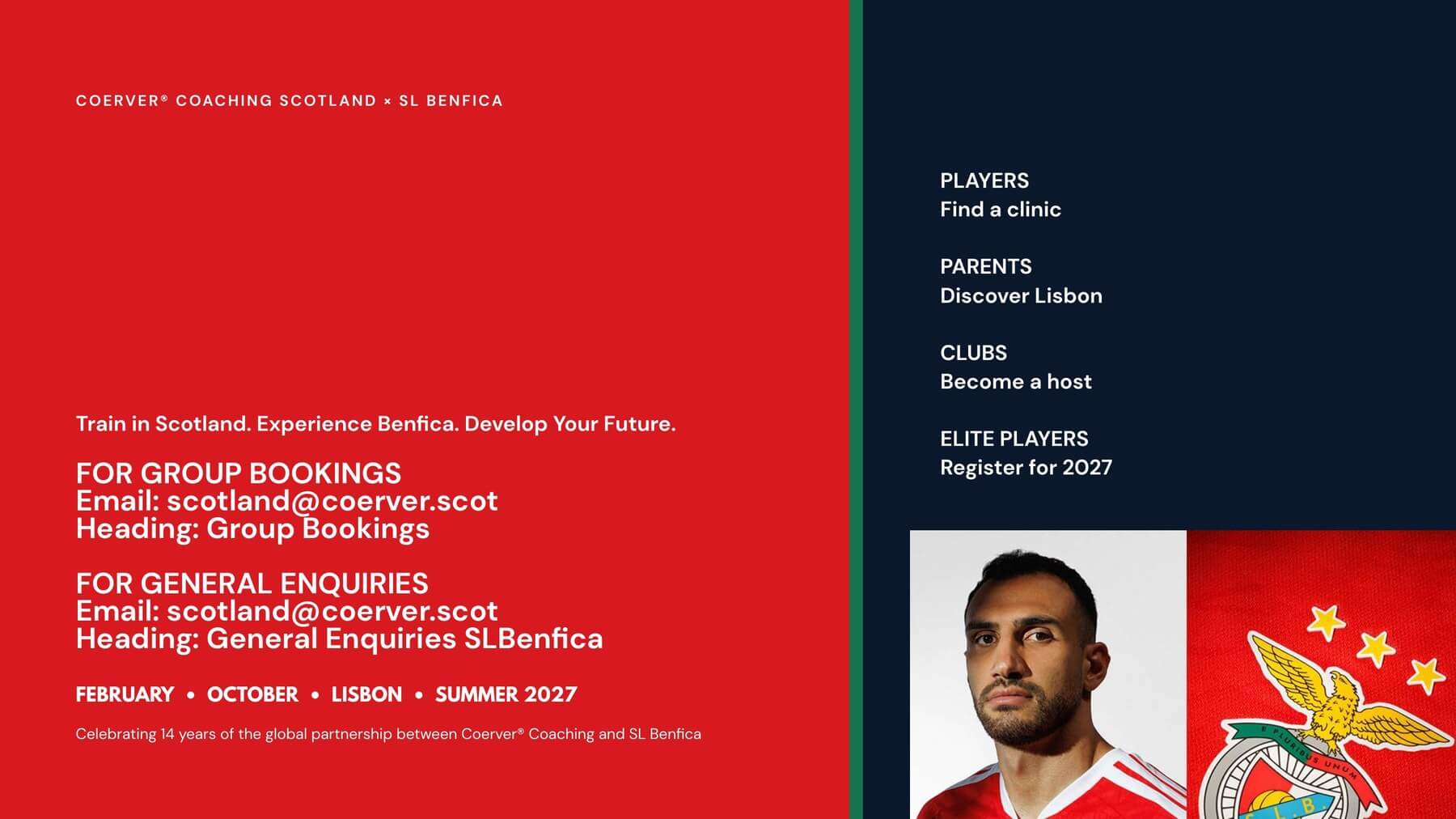 Ready to Experience Benfica - Contact and information