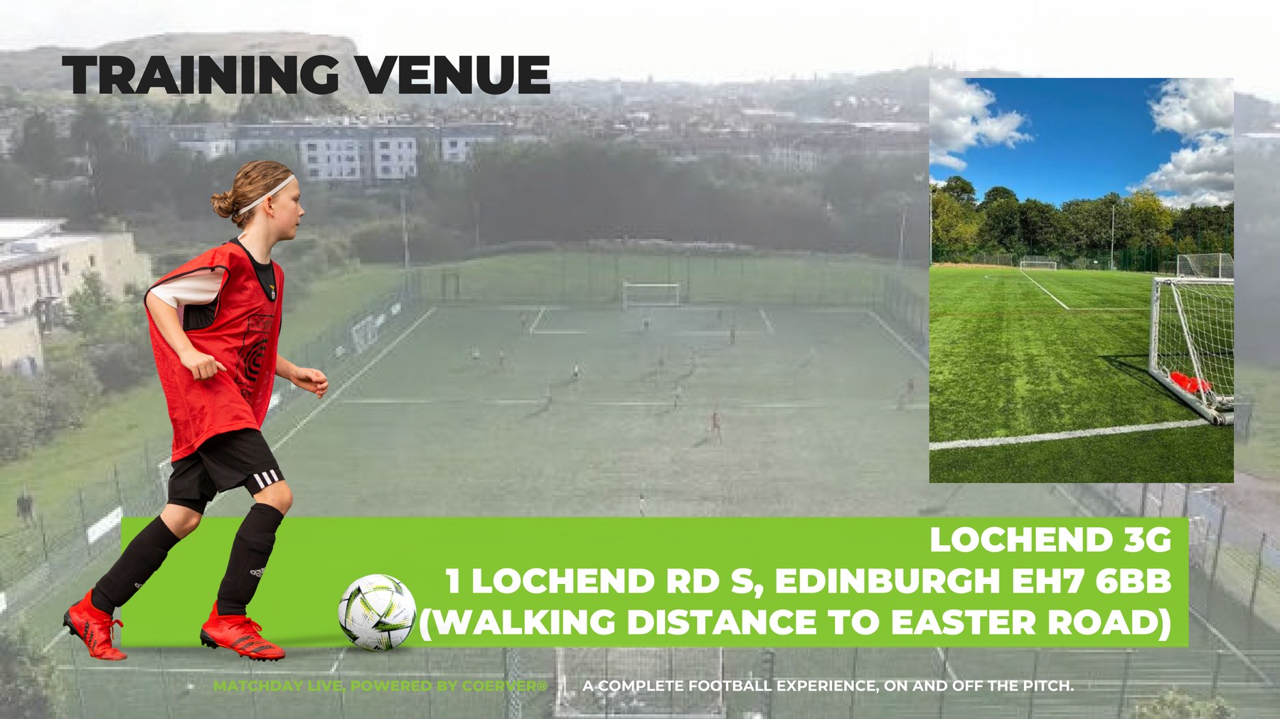 Training Venue - Walking distance to Easter Road