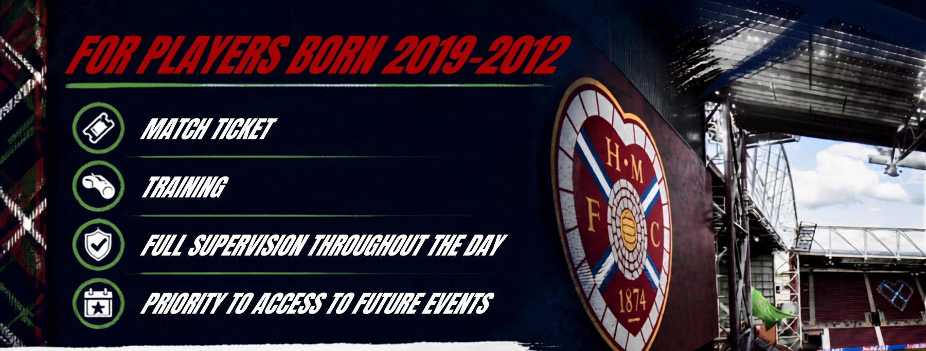 Hearts Match Day - For players born 2019-2012