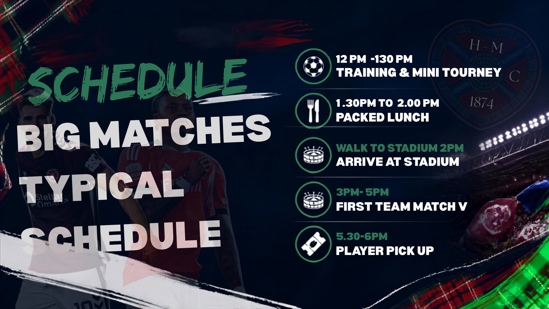 Typical Match Day Schedule
