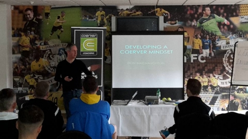 Fantastic guest presentation from Mental Skills Coach Don McNaughton on 'Developing A Coerver Mindset'