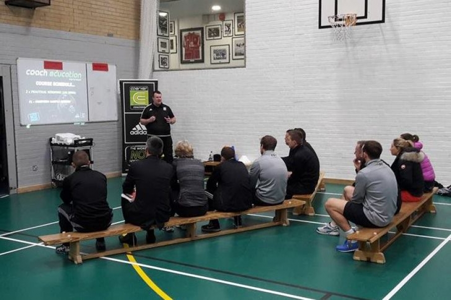 COACH EDUCATION: Coerver&reg; Scotland Technical Director Joe Jones today delivered inservice training for PE Teachers from Erskine Stewarts Melville Colleges