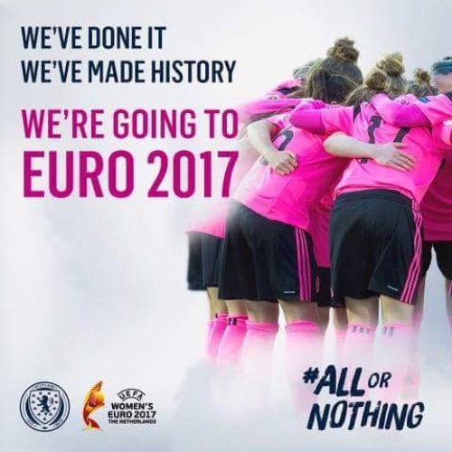 Congratulations to Scotland on qualification for UEFA Women's Euro 2017. Come on Scotland