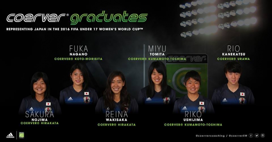 Six Coerver Japan players in FIFA Women's World Cup quarter-finals in Jordan